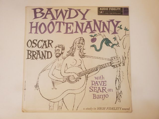 Oscar Brand Bawdy Hootenanny vinyl record