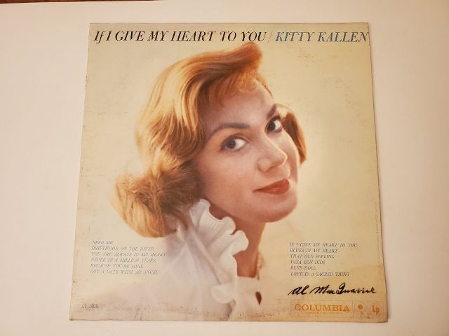 Kitty Kallen If I Give My Heart to You vinyl record