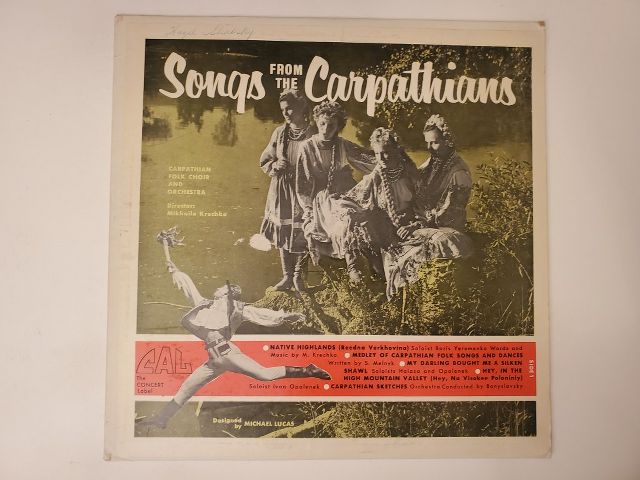 Carpathian Folk Choir and Orchestra Songs from the Carpathians vinyl record