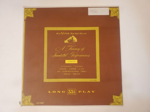 Enrico Caruso A Treasury of Immortal Performances vinyl record