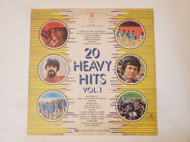 Various Artists 20 Heavy Hits Vol. 1 vinyl record