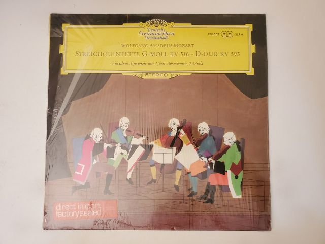 Wolfgang Amadeus Mozart Streichquintette G-Moll KV 516 ? D-Dur KV 593 vinyl record