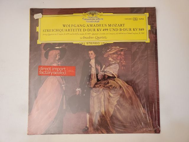 Wolfgang Amadeus Mozart Streichquartette D-Dur KV 499 und B-Dur KV 589 vinyl record
