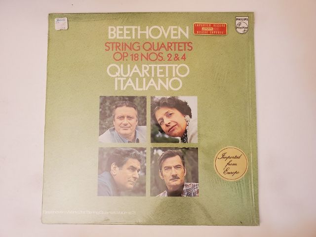 Quartetto Italiano Beethoven String Quartets Op. 18 Nos. 2 & 4 vinyl record