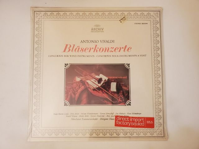 Antonio Vivaldi Bl?serkonzerte vinyl record