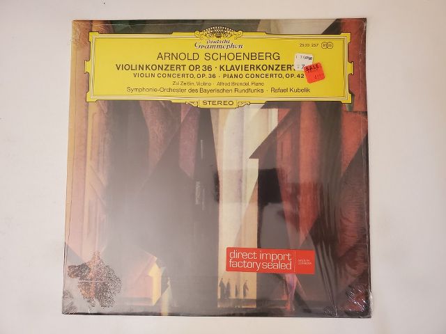 Arnold Schoenberg Violinkonzert Op. 36, Klavierkonzert Op. 42 vinyl record