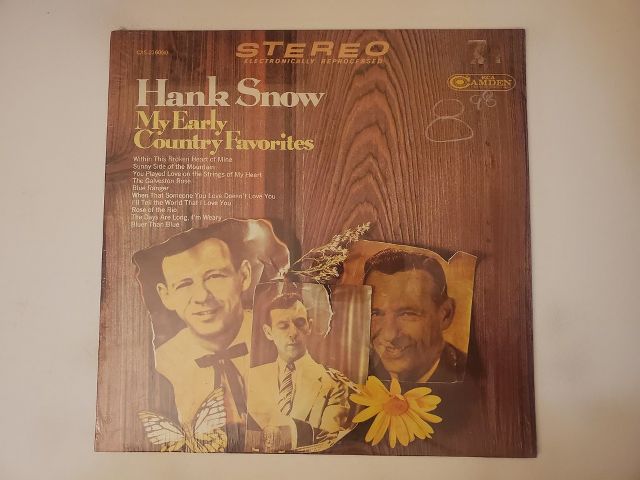 Hank Snow My Early Country Favorites vinyl record