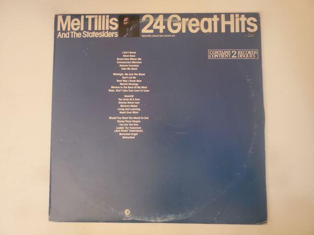 Mel Tillis and The Statesiders 24 Great Hits vinyl record