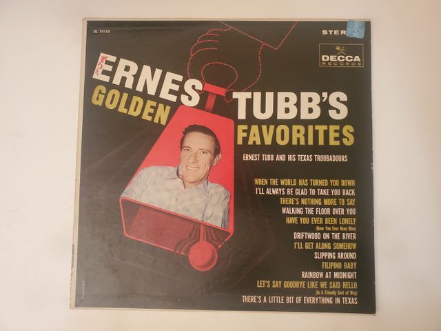 Ernest Tubb Ernest Tubb's Golden Favorites vinyl record