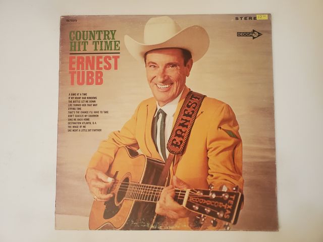 Ernest Tubb Country Hit Time vinyl record