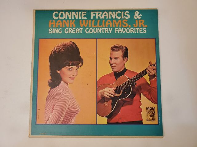 Connie Francis & Hank Williams, Jr. Sing Great Country Favorites vinyl record