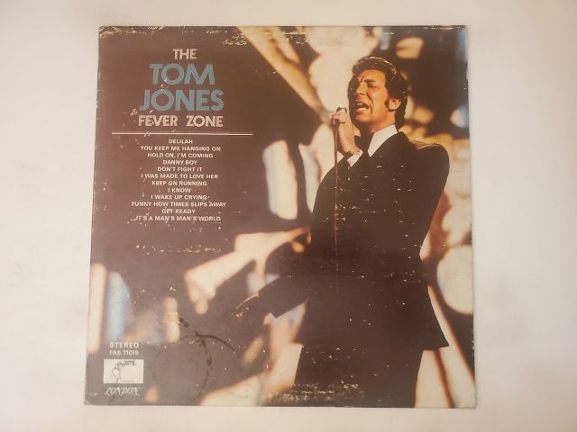 Tom Jones Fever Zone vinyl record
