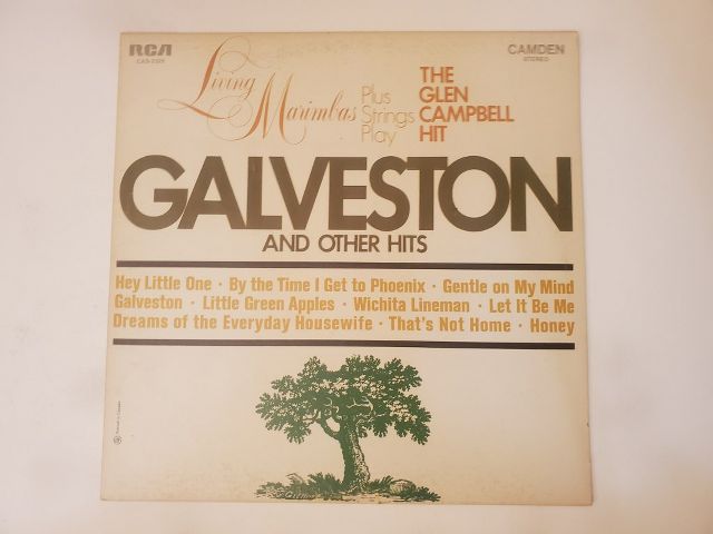 Living Marimbas Galveston and Other Hits vinyl record
