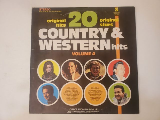 Various Artists 20 Original Hits 20 Original Stars: Country & Western Hits Volume 4 vinyl record