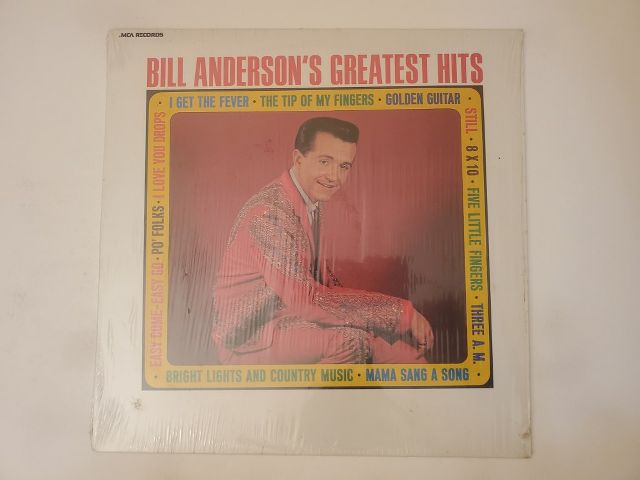 Bill Anderson Bill Anderson's Greatest Hits vinyl record