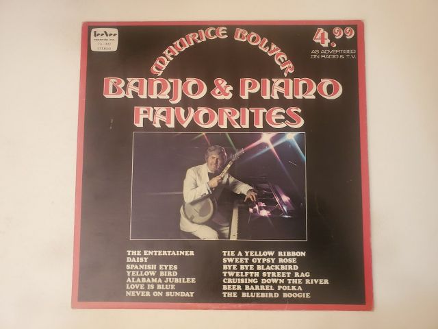Maurice Bolyer Banjo & Piano Favorites vinyl record