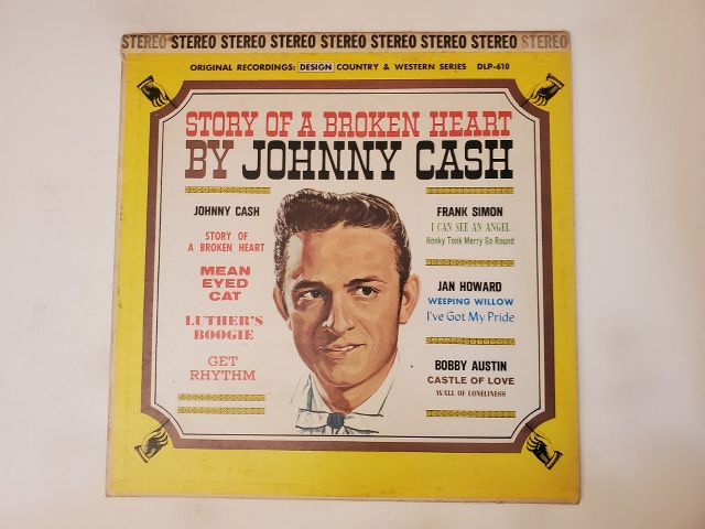 Johnny Cash Story of a Broken Heart vinyl record