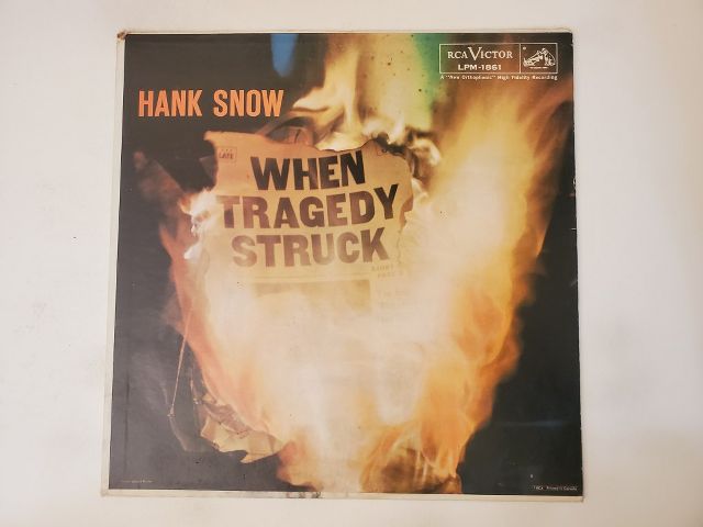 Hank Snow When Tragedy Struck vinyl record