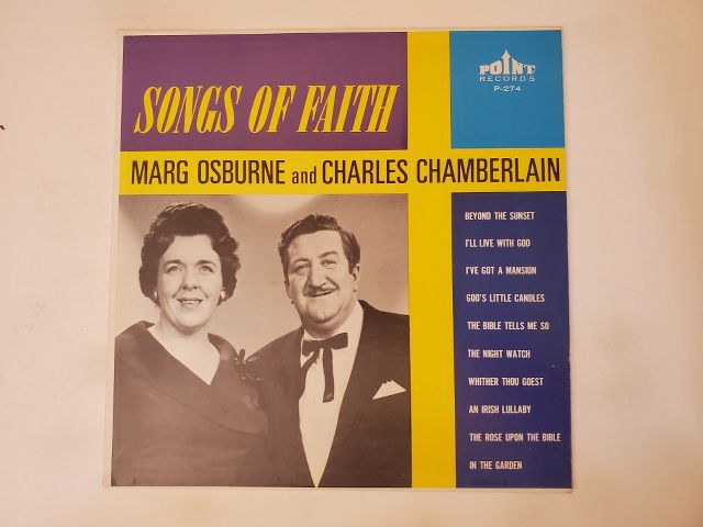 Marg Osburne and Charles Chamberlain Songs of Faith vinyl record