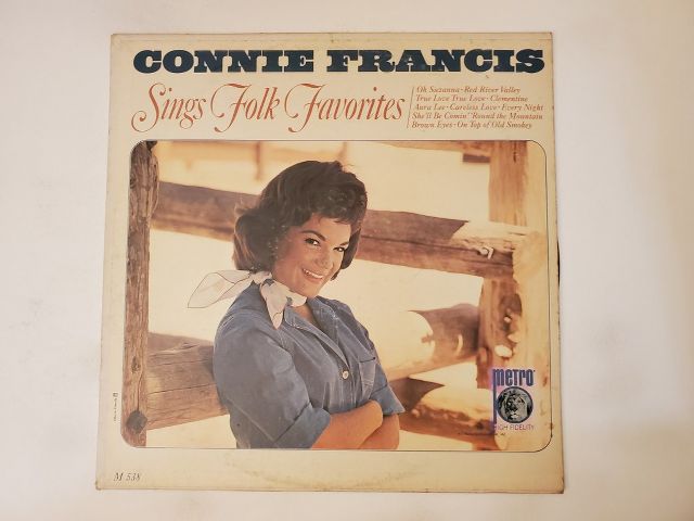 Connie Francis Sings Folk Favorites vinyl record