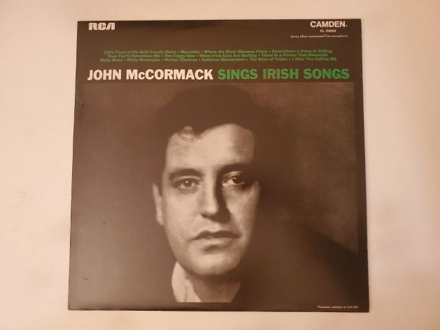 John McCormack John McCormack Sings Irish Songs vinyl record