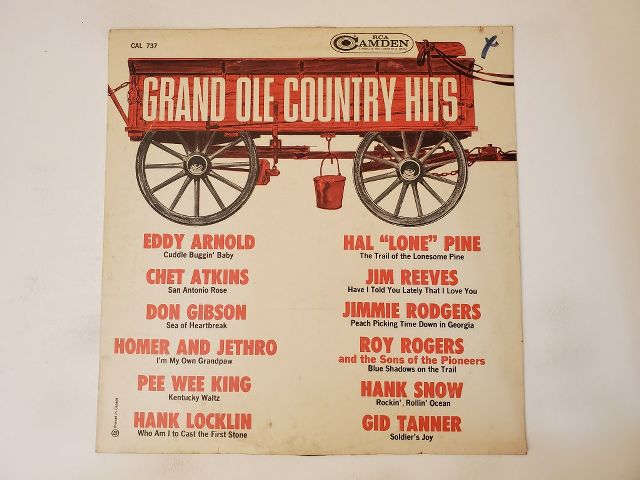 Various Artists Grand Ole Country Hits vinyl record