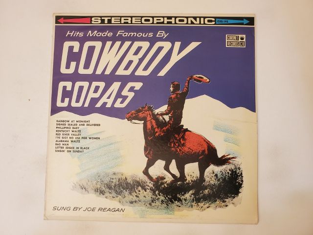 Joe Reagan Hits Made Famous By Cowboy Copas vinyl record