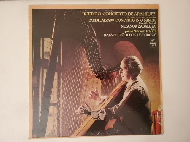 Nicanor Zabaleta Rodrigo: Concierto de Aranjuez / Parish-Alvars: Concerto in G Minor vinyl record