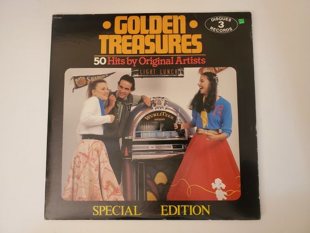 Various Artists Golden Treasures: 50 Hits by Original Artists vinyl record