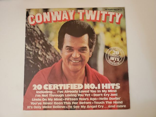 Conway Twitty 20 Certified No. 1 Hits vinyl record