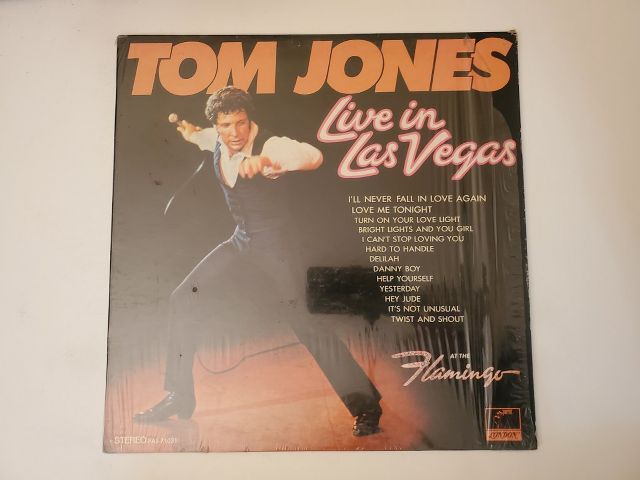 Tom Jones Live in Las Vegas vinyl record