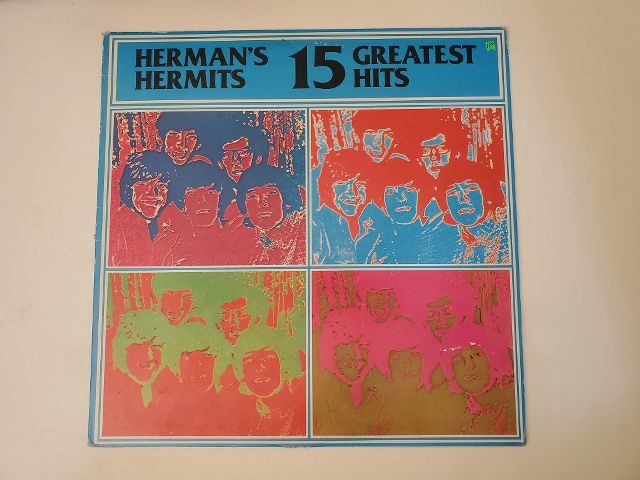Herman's Hermits 15 Greatest Hits vinyl record