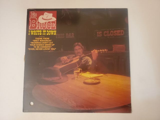 Ed Bruce I Write It Down vinyl record