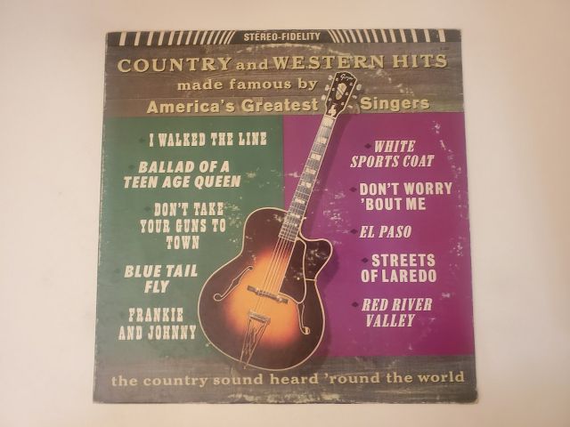 Various Artists Country and Western Hits vinyl record