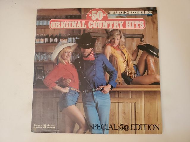 Various Artists 50 Original Country Hits - Deluxe 3-Record Set vinyl record