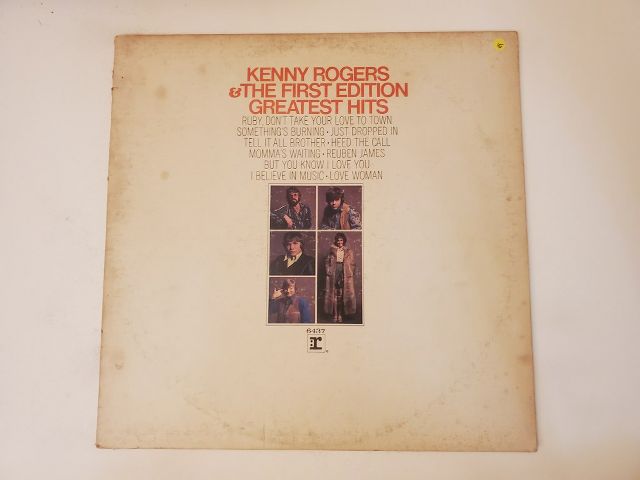 Kenny Rogers & The First Edition Greatest Hits vinyl record