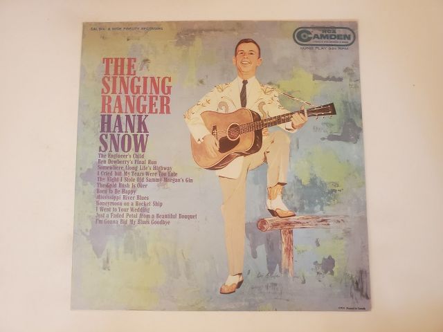 Hank Snow The Singing Ranger vinyl record