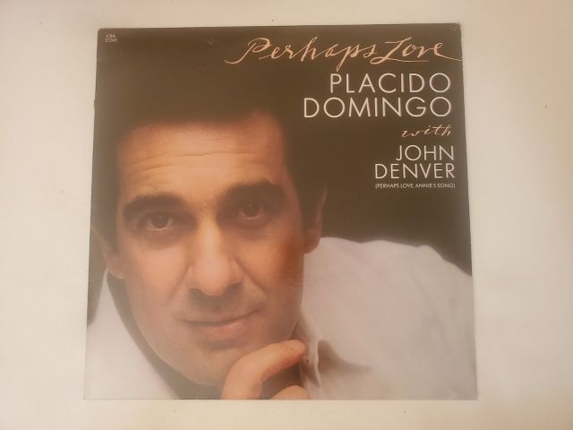 Placido Domingo with John Denver Perhaps Love vinyl record