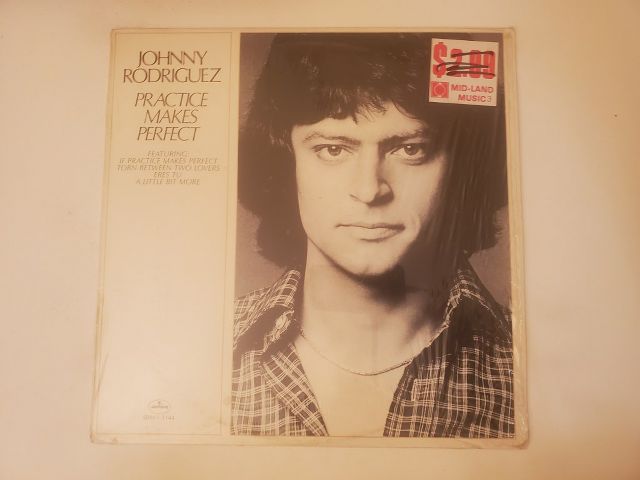 Johnny Rodriguez Practice Makes Perfect vinyl record
