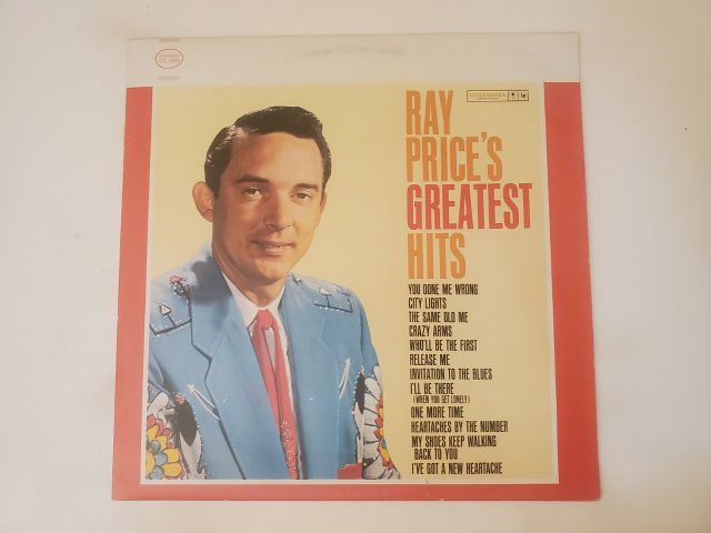 Ray Price Greatest Hits vinyl record