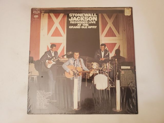 Stonewall Jackson Recorded Live at the Grand Ole Opry vinyl record