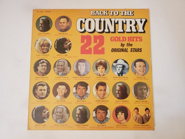 Various Artists Back to the Country: 22 Gold Hits vinyl record