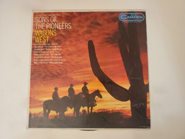 Sons of the Pioneers Wagons West vinyl record