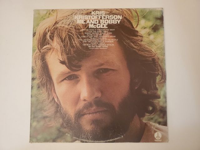 Kris Kristofferson Me and Bobby McGee vinyl record