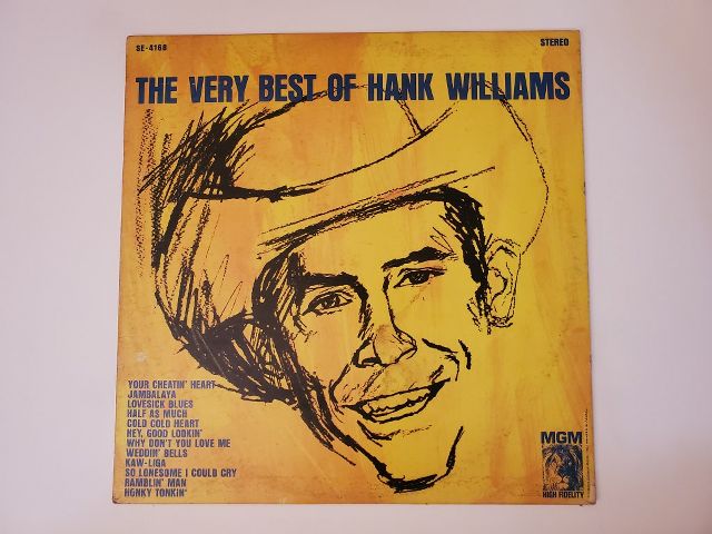 Hank Williams The Very Best of Hank Williams vinyl record