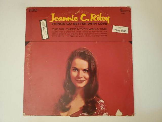 Jeannie C. Riley Things Go Better with Love vinyl record