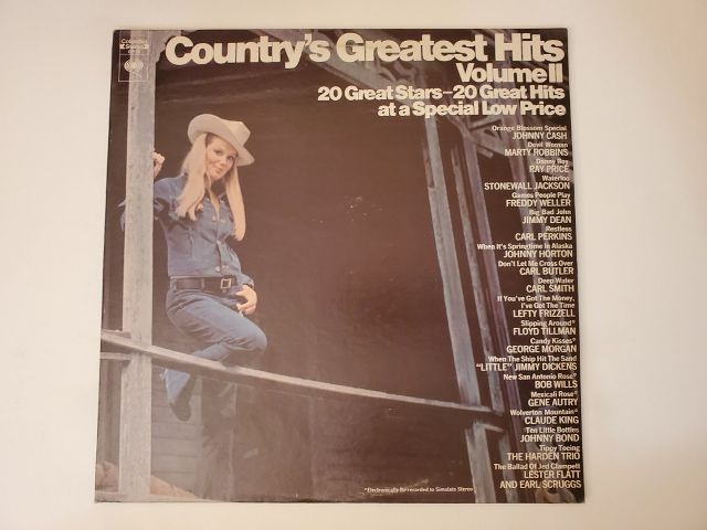 Various Artists Country's Greatest Hits Volume II vinyl record