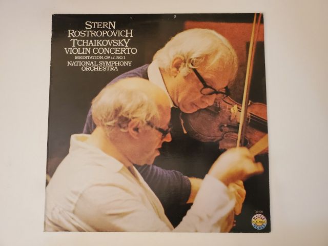 National Symphony Orchestra, Isaac Stern, Mstislav Rostropovich Tchaikovsky Violin Concerto, Meditation Op. 42 No. 1 vinyl record