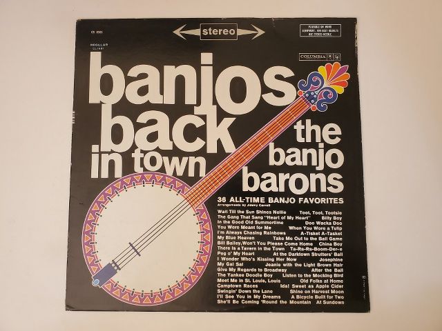 The Banjo Barons Banjos Back in Town vinyl record