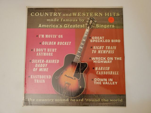 Various Artists Country and Western Hits vinyl record